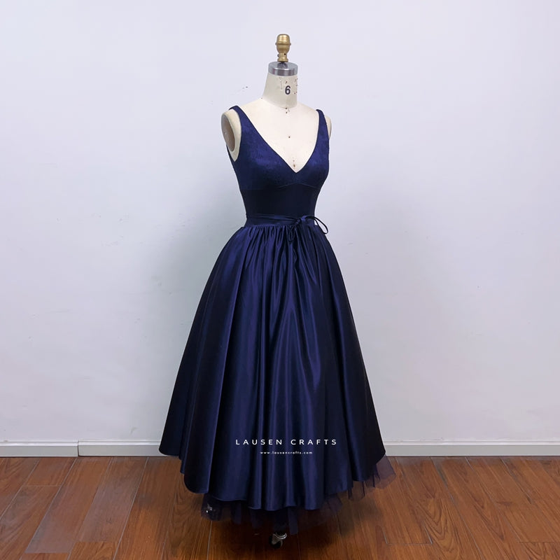 Diane Kruger as Abigail Inspired Midnight Blue Evening Dress National Treasure