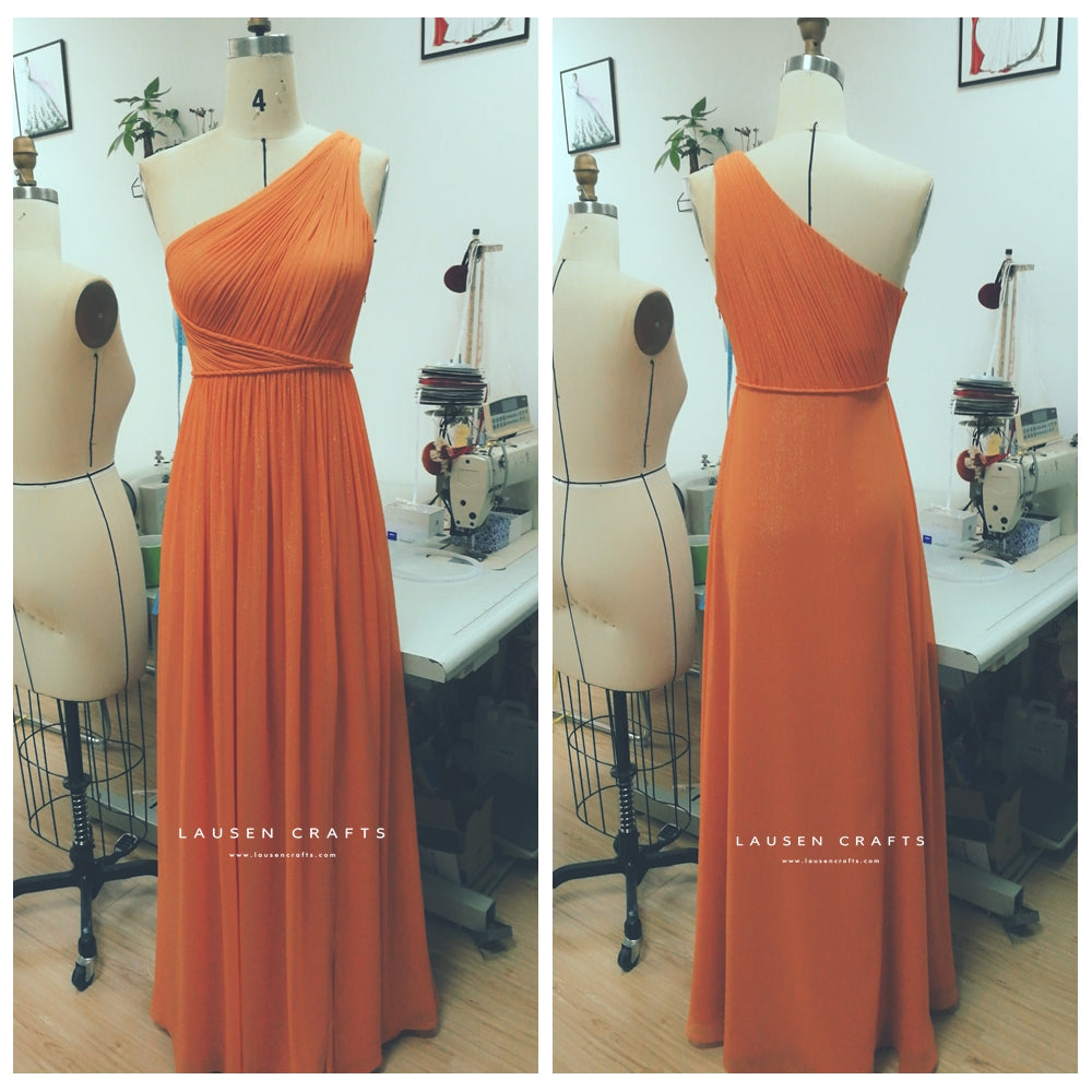 Blake Lively Inspired Orange Bridesmaid Dress Gossip Girl