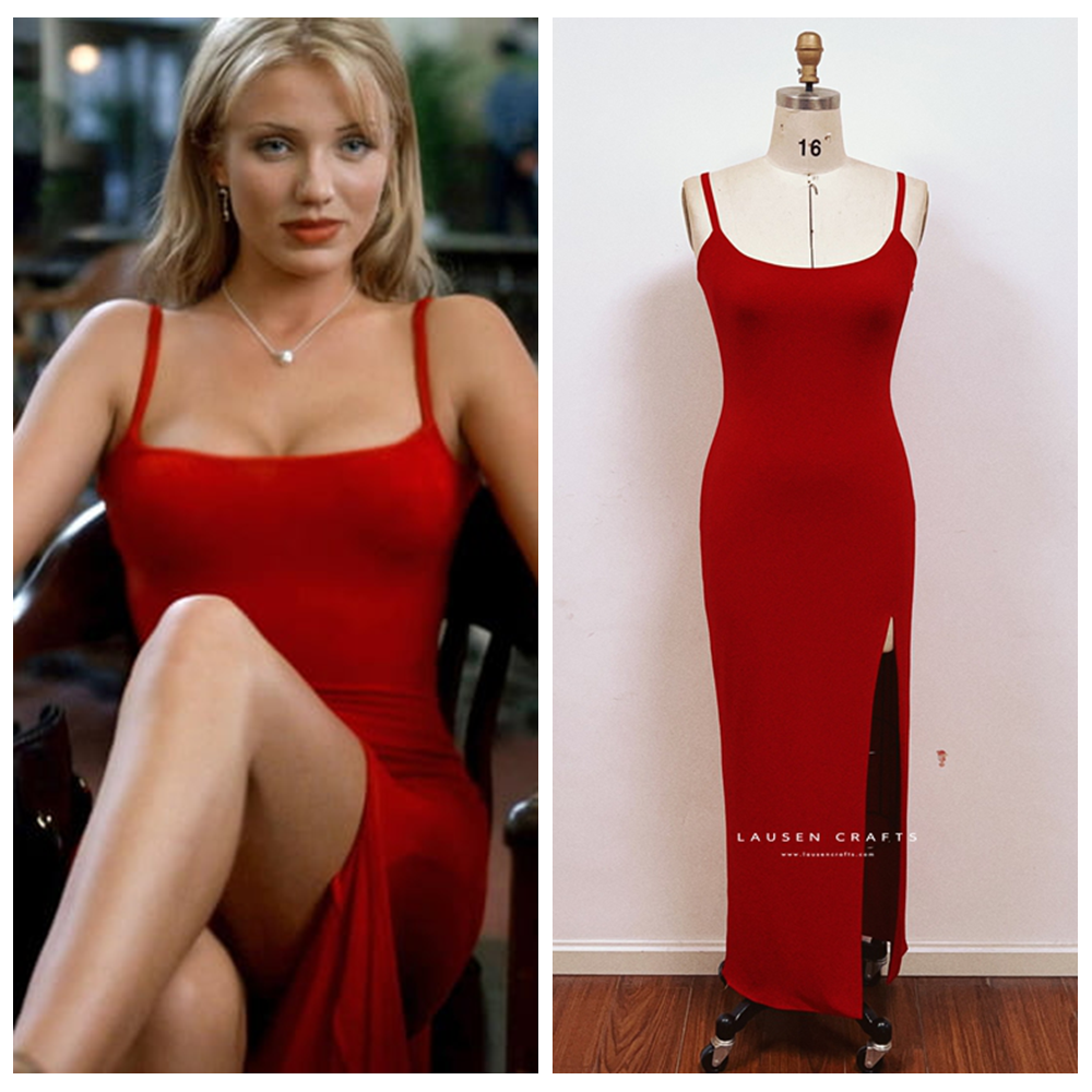 Cameron Diaz as Tina Carlyle Red Dress The Mask ostume LausenCrafts Cameron Diaz as Tina Carlyle Red Dress The Mask ostume LausenCrafts