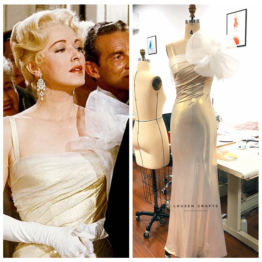 Eleanor Parker Inspired Gold Dress The Sound of Music 1960s Costume LausenCrafts Eleanor Parker Inspired Gold Dress The Sound of Music 1960s Costume LausenCrafts