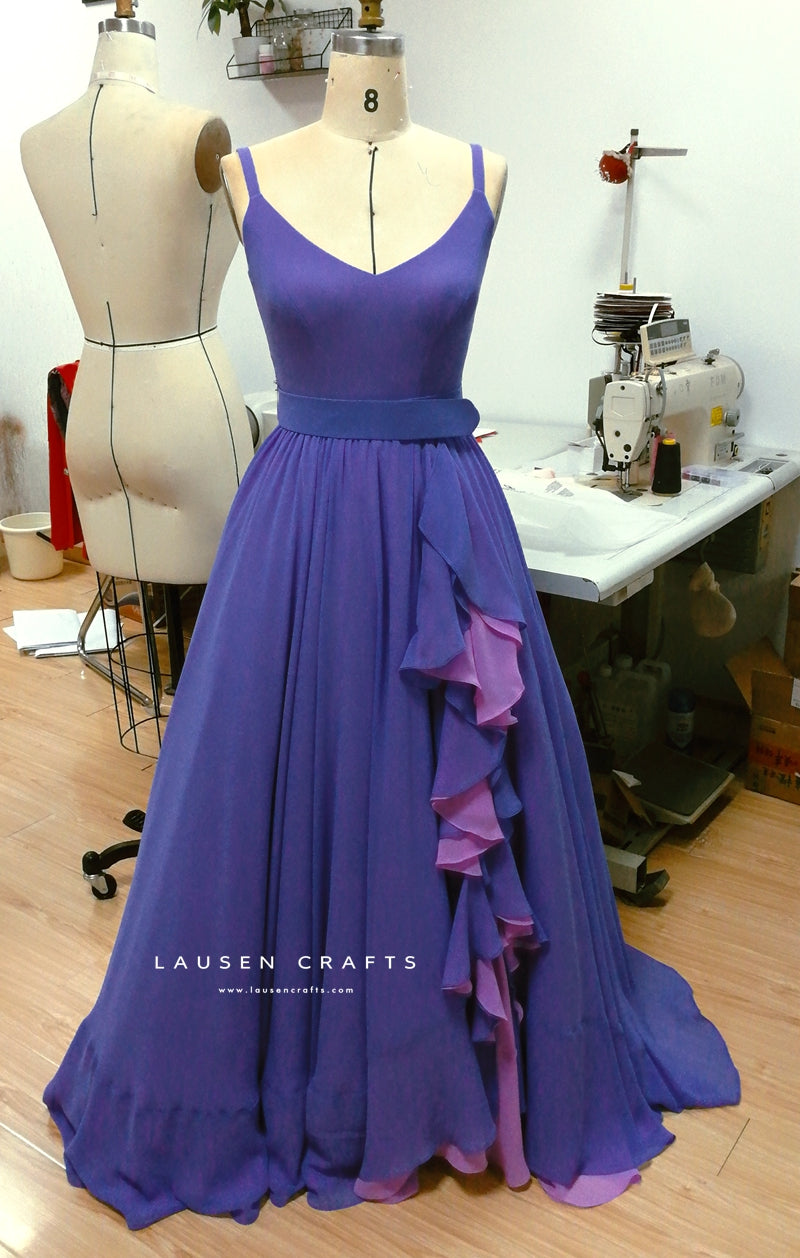 Elizabeth Taylor Inspired Blue Evening Dress Oscars 1970