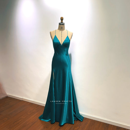 Elvira Hancock Blue Dress Scarface Costume for Formal Prom