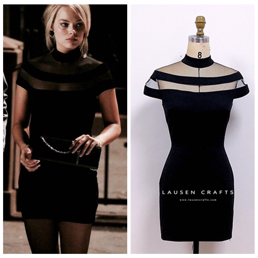 Margot Robbie Short Black Dress Wolf Of Wall Street – LausenCrafts Margot Robbie Short Black Dress Wolf Of Wall Street – LausenCrafts