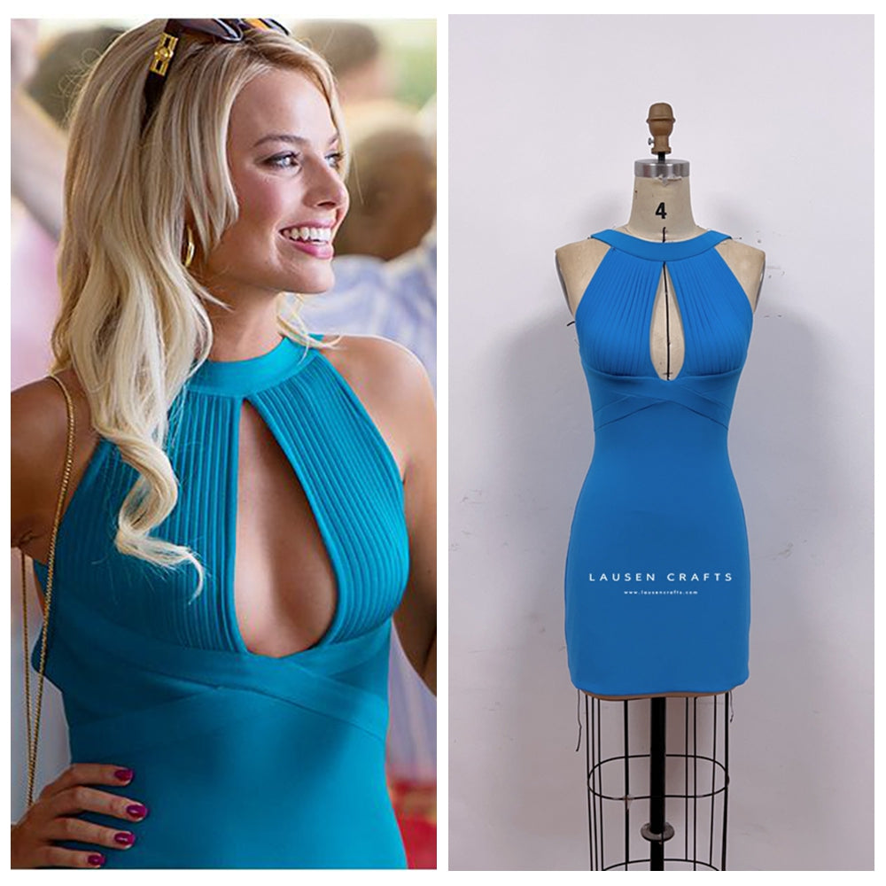 Margot Robbie Blue Dress The Wolf Of Wall Street – LausenCrafts