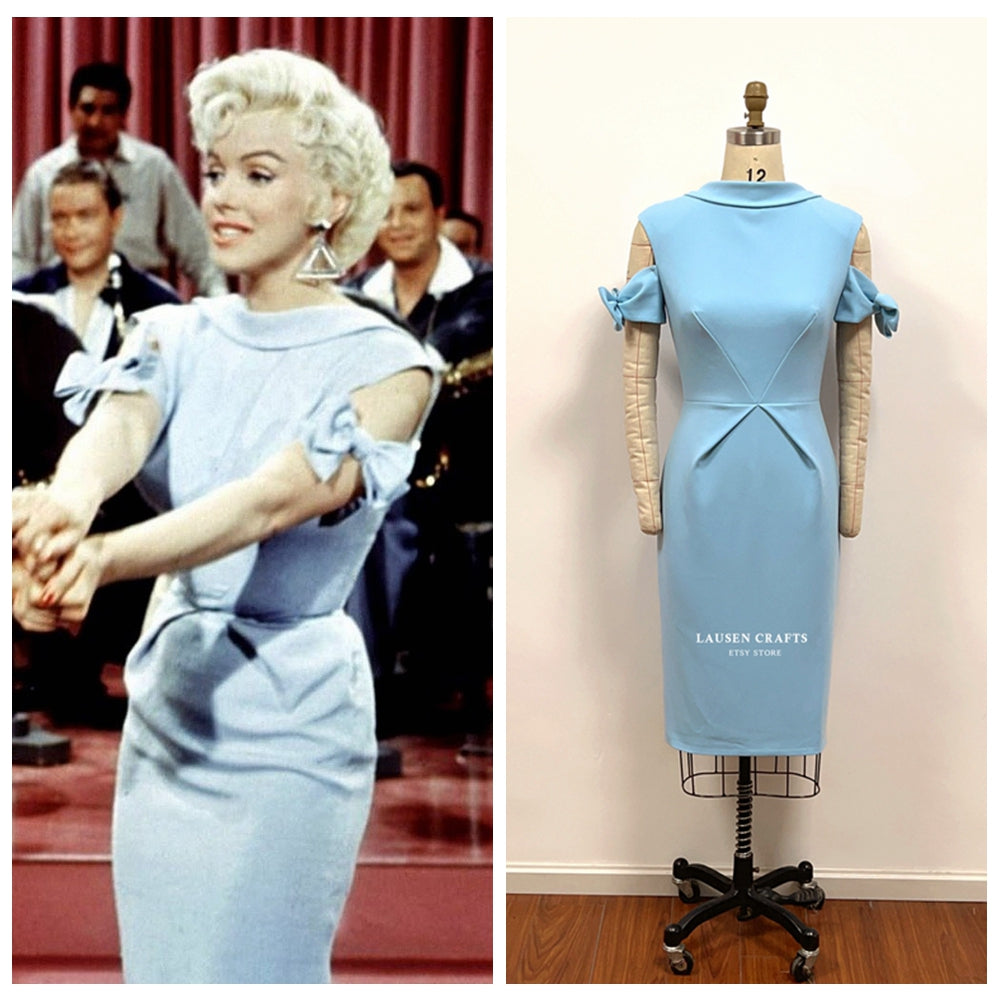 Marilyn Monroe Blue Dress There's No Business Like Show Business –  LausenCrafts