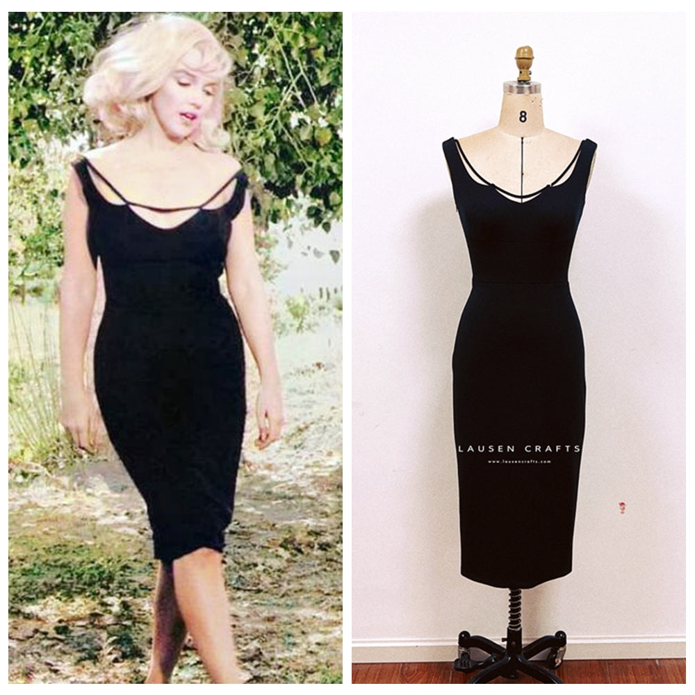 Marilyn Monroe Short Black Dress The Misfits 1960s Costume LausenCrafts Marilyn Monroe Short Black Dress The Misfits 1960s Costume LausenCrafts