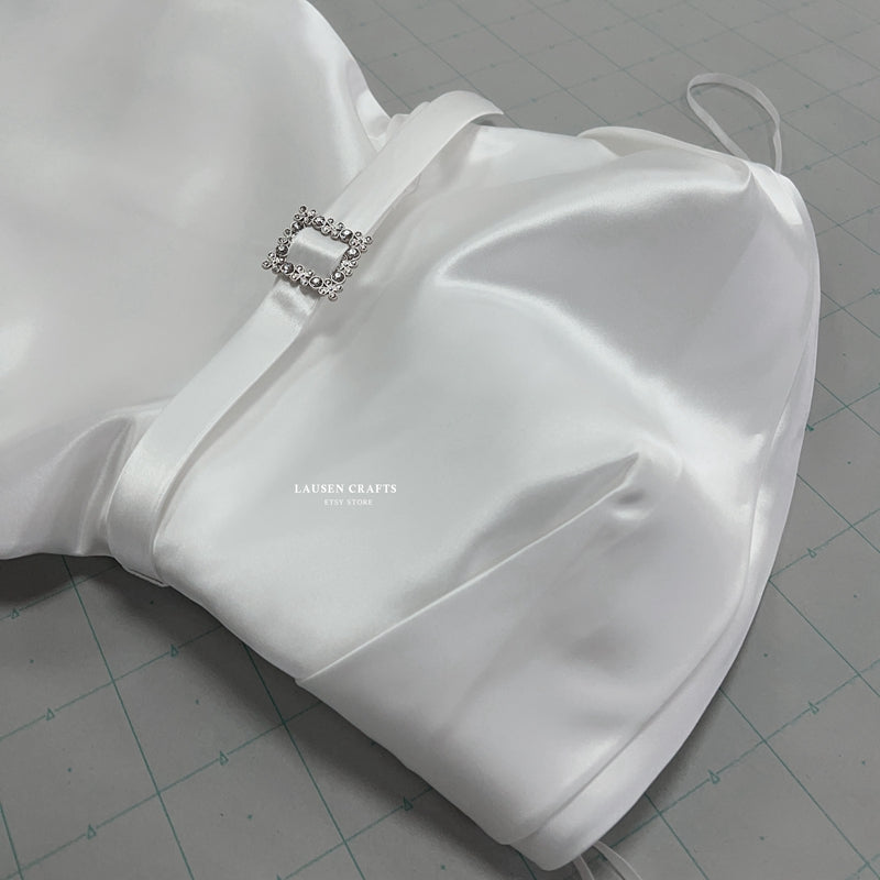 Marilyn Monroe White Strapless Satin 1950s Dress Call Me Madam Premiere