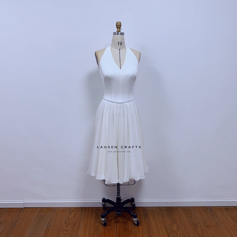 Marilyn Monroe White Halter Dress Let's Make Love 1960s Costume