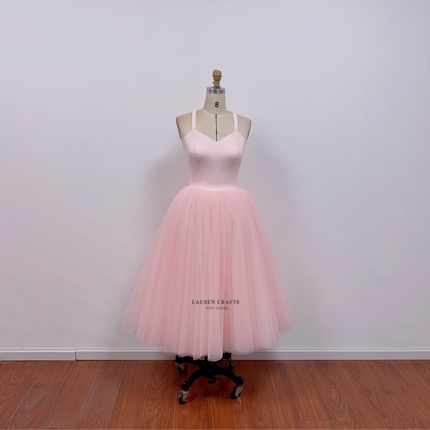 Carrie Bradshaw Inspired Mint Green Tulle Dress in Pink