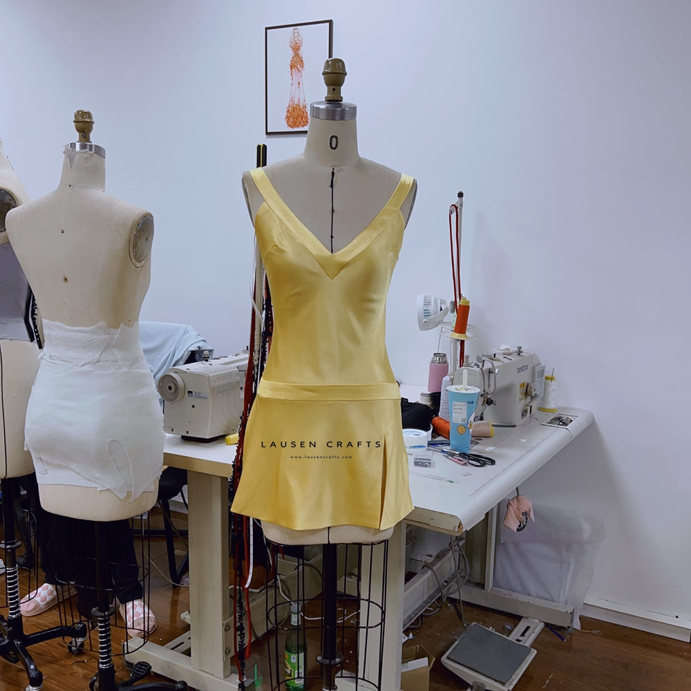 Sabrina Carpenter Yellow Mini Birthday Party Dress