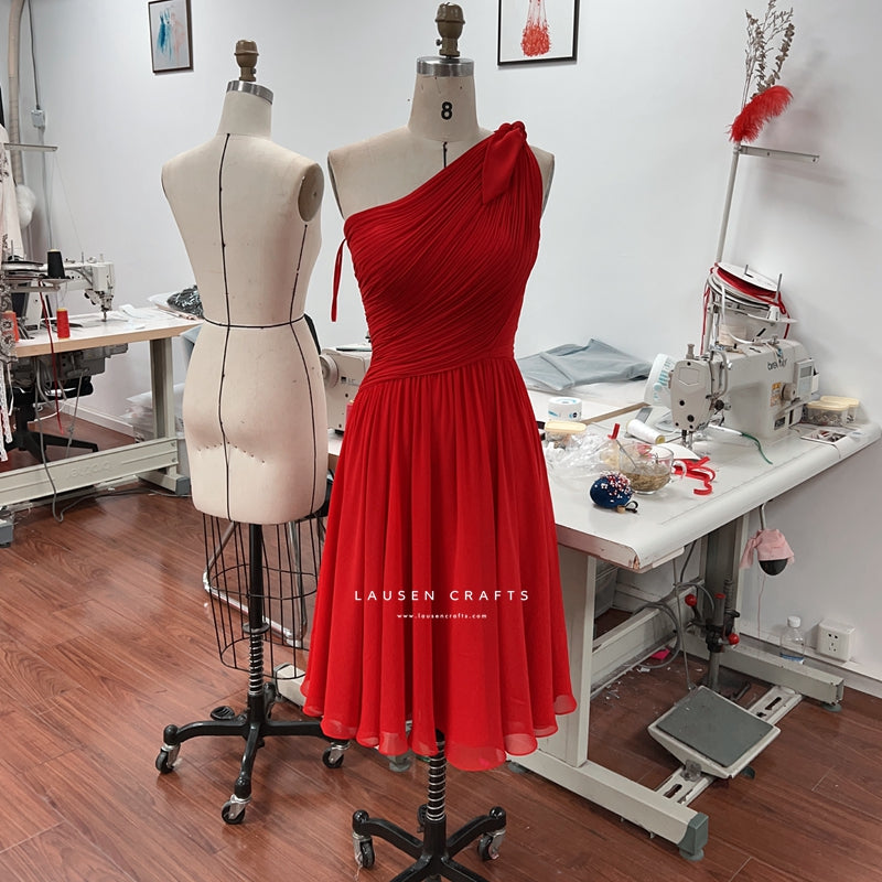 Sylvia Trench Short Red Dress Bond Girl Costumes