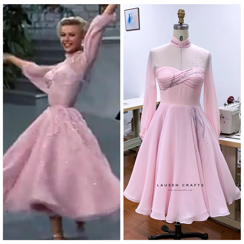 White Christmas Vera Ellen as Judy Haynes Pink Dress Dancing Costume LausenCrafts White Christmas Vera Ellen as Judy Haynes Pink Dress Dancing Costume LausenCrafts