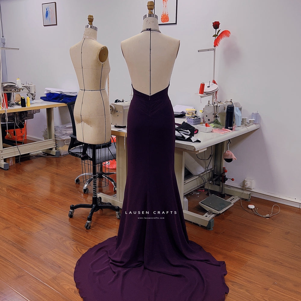 Eva Green as Vesper Lynd Purple Dress Casino Royale Bond Girl Costume