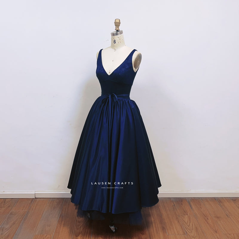 Diane Kruger as Abigail Inspired Midnight Blue Evening Dress National Treasure