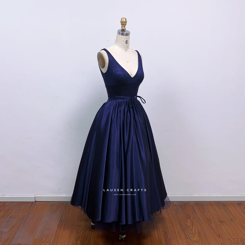 Diane Kruger as Abigail Inspired Midnight Blue Evening Dress National Treasure