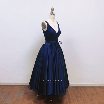 Diane Kruger as Abigail Inspired Midnight Blue Evening Dress National Treasure