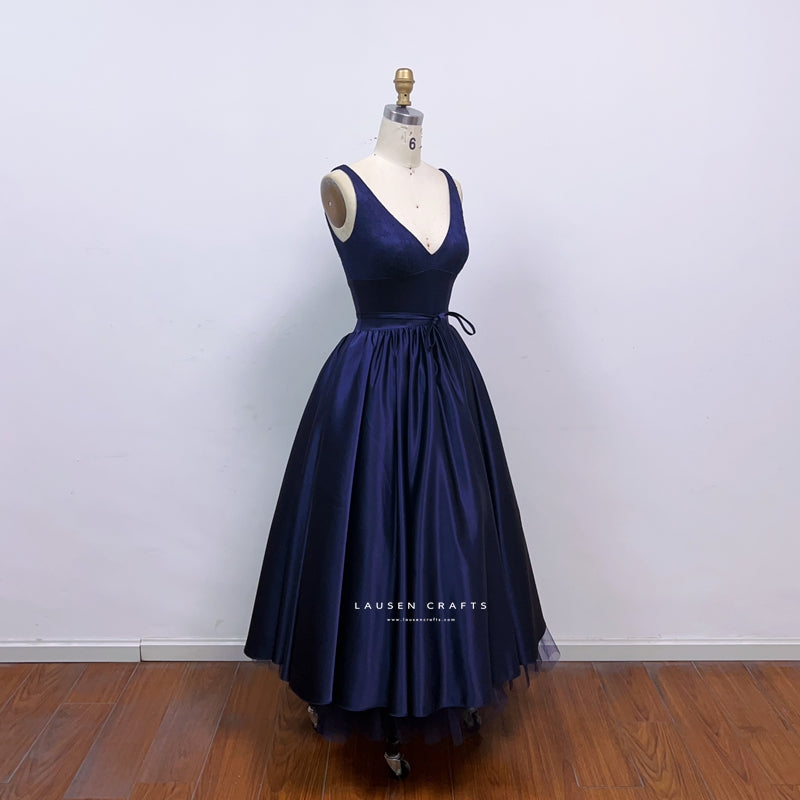 Diane Kruger as Abigail Inspired Midnight Blue Evening Dress National Treasure