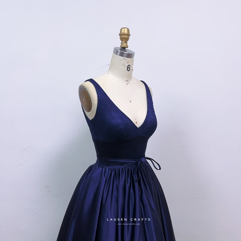 Diane Kruger as Abigail Inspired Midnight Blue Evening Dress National Treasure