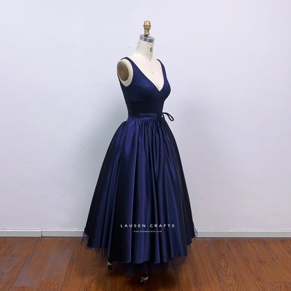 Diane Kruger as Abigail Inspired Midnight Blue Evening Dress National Treasure