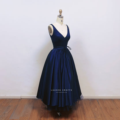Diane Kruger as Abigail Inspired Midnight Blue Evening Dress National Treasure