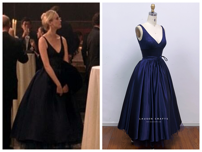 Diane Kruger as Abigail Inspired Midnight Blue Evening Dress National Treasure