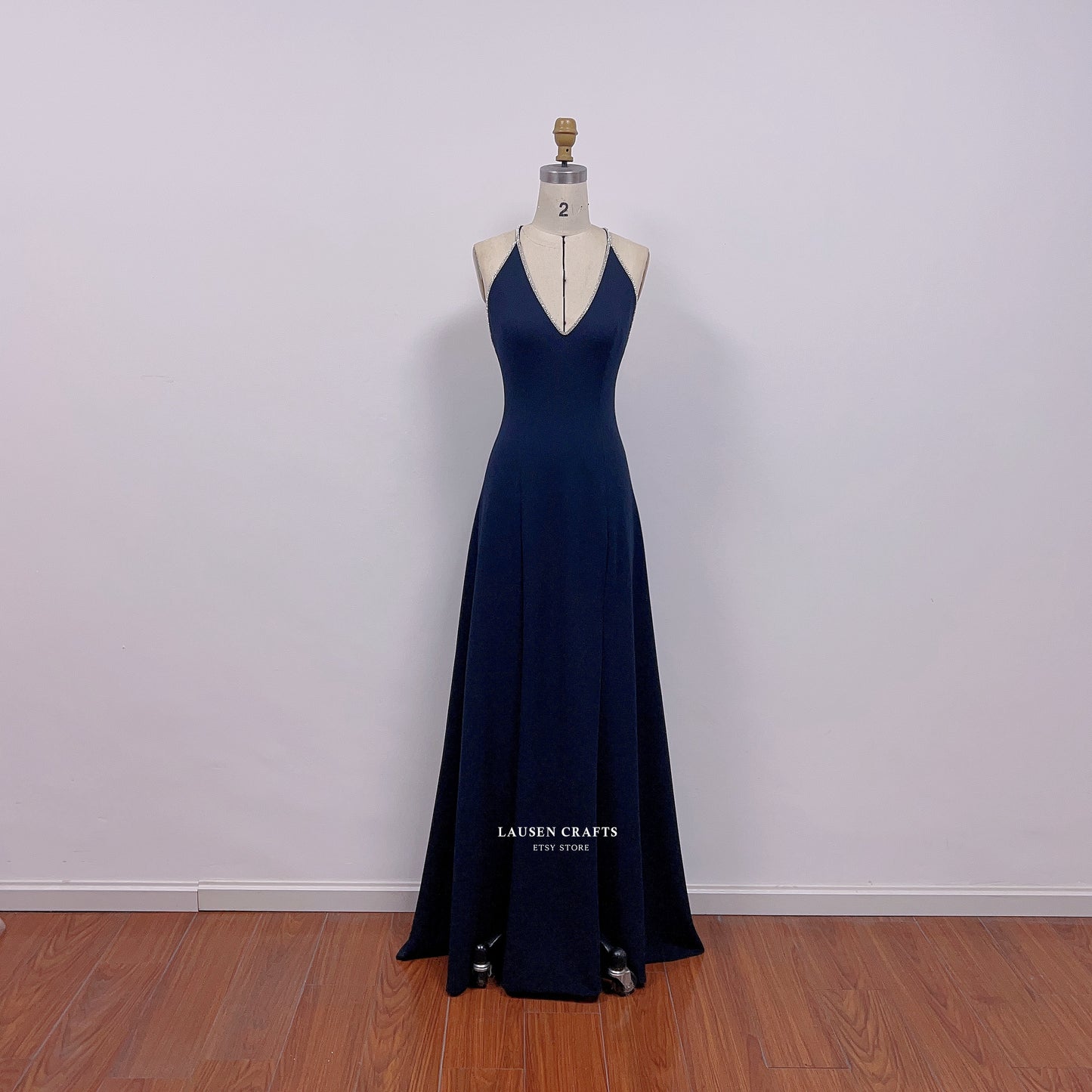Anya Amasova Navy Dress in The Spy Who Loved Me Bond Girl Costume – LausenCrafts