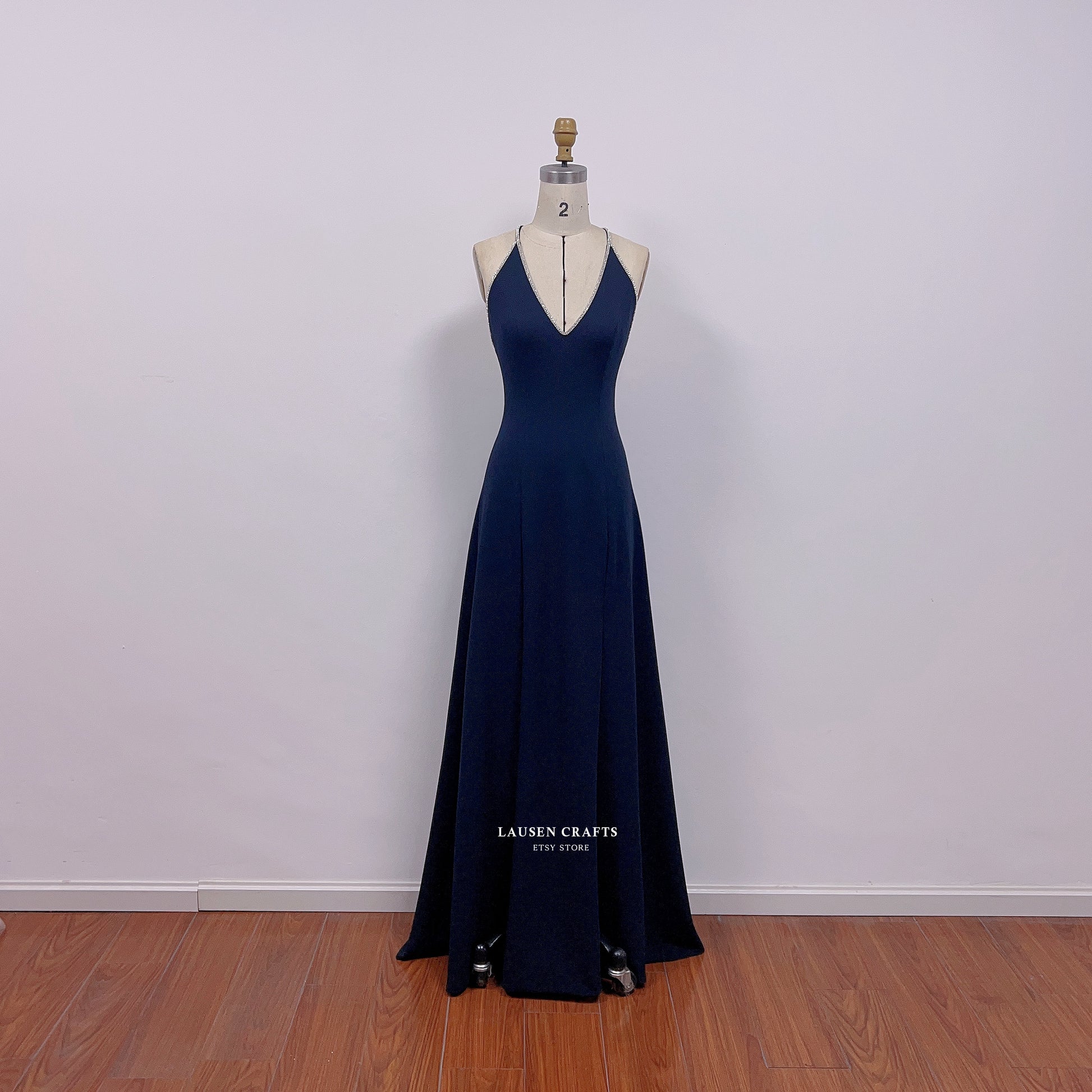 Anya Amasova Navy Dress in The Spy Who Loved Me Bond Girl Costume LausenCrafts Anya Amasova Navy Dress in The Spy Who Loved Me Bond Girl Costume LausenCrafts