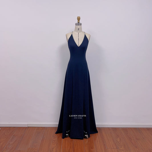 Anya Amasova Navy Dress in The Spy Who Loved Me Bond Girl Costume