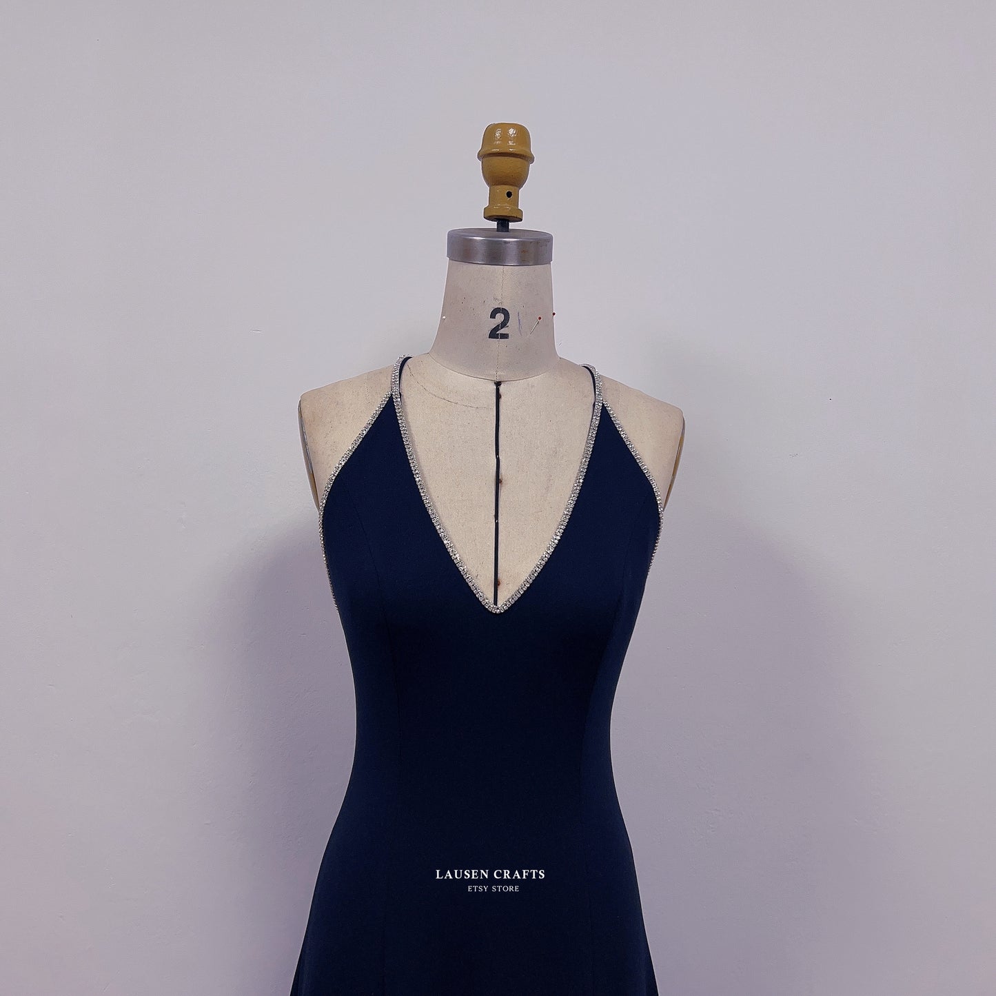 Anya Amasova Navy Dress in The Spy Who Loved Me Bond Girl Costume