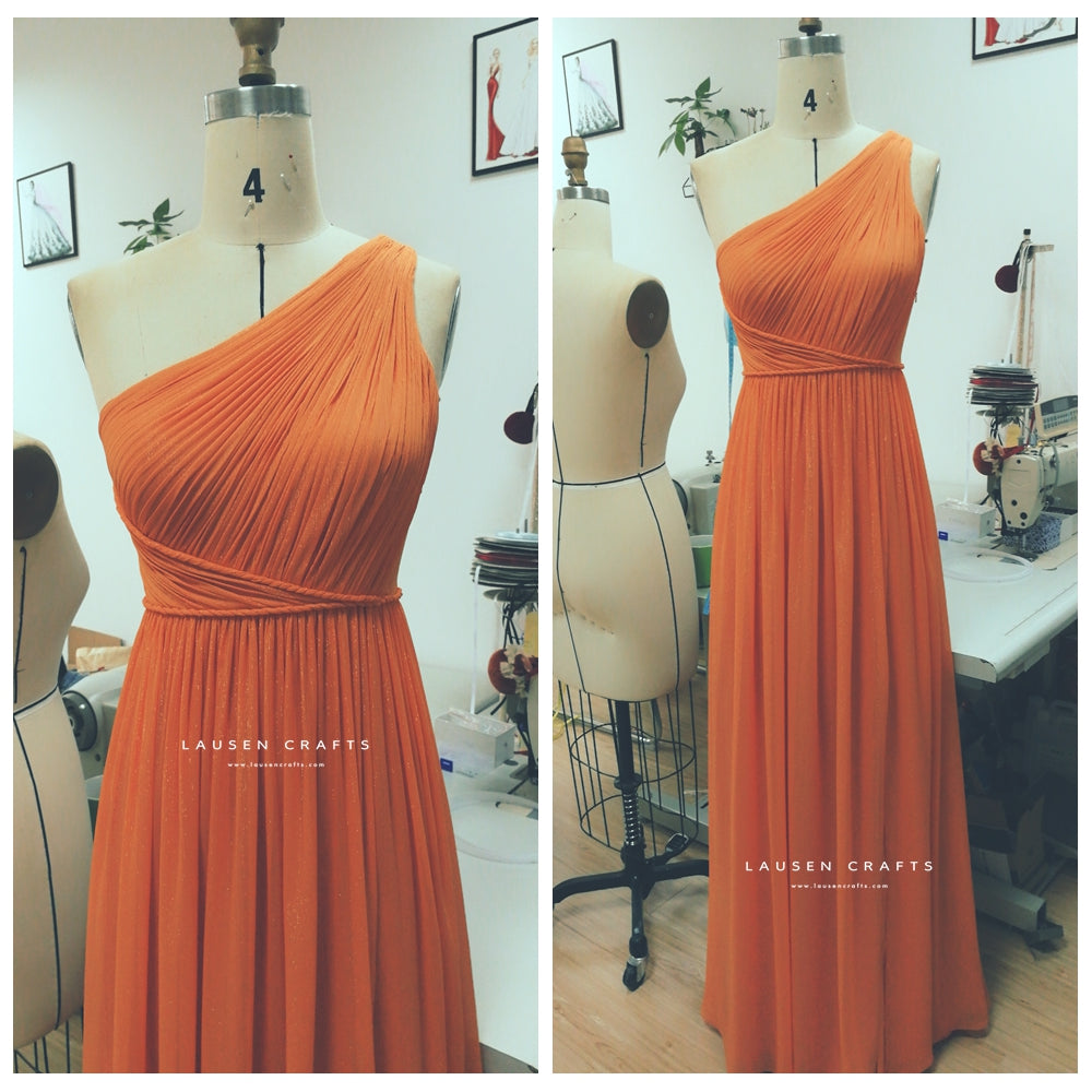 Blake Lively Inspired Orange Bridesmaid Dress Gossip Girl LausenCrafts Blake Lively Inspired Orange Bridesmaid Dress Gossip Girl LausenCrafts