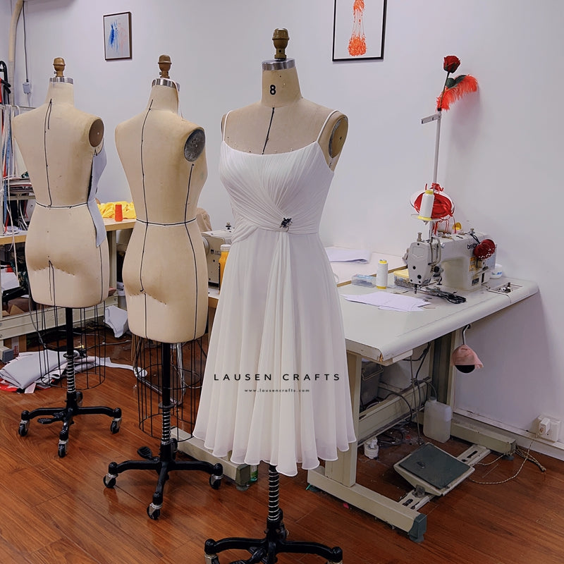 Domino Derval Short White Dress Bond Girl Costume Thunderball – LausenCrafts