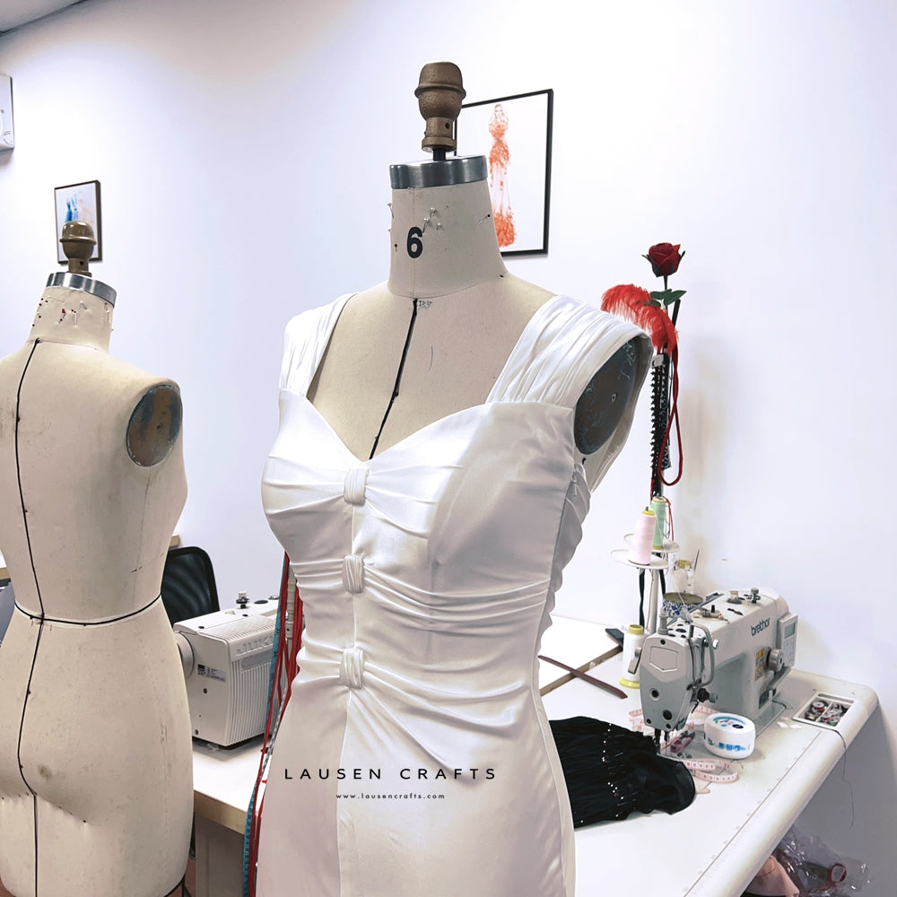 jenny forrest gump white dress Jennifer Connelly White Dress The Rocketeer Jenny Blake Costume – LausenCrafts
