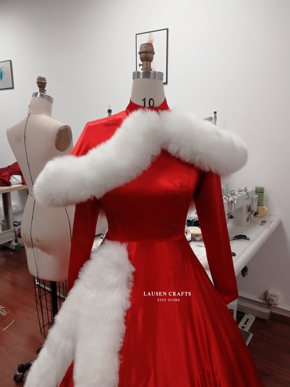 Vera Ellen as Judy Haynes Red Dress White Christmas Costume – LausenCrafts