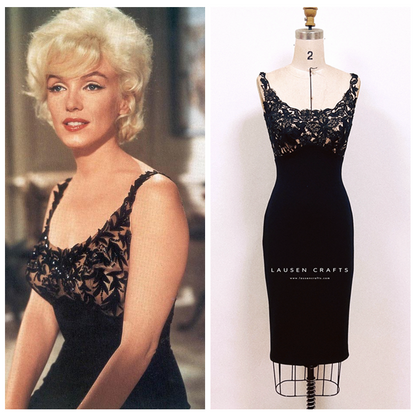 Marilyn Monroe Short Black Dress Something's Gotta Give Costume LausenCrafts Marilyn Monroe Short Black Dress Something's Gotta Give Costume LausenCrafts