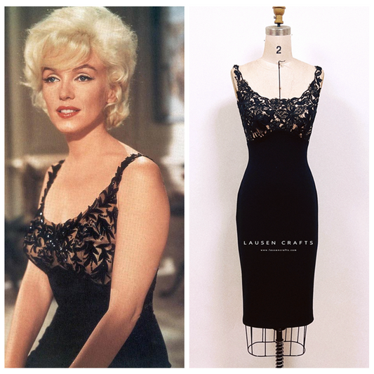 Marilyn Monroe Short Black Dress Something's Gotta Give Costume