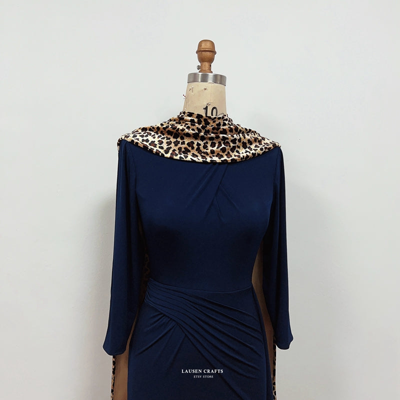 Marilyn Monroe Inspired Dress with Leopard Wrap Scarf and Muff LausenCrafts Marilyn Monroe Inspired Dress with Leopard Wrap Scarf and Muff LausenCrafts