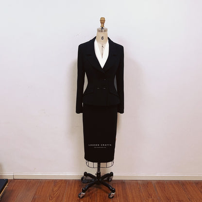 Marilyn Monroe Inspired 1950s Black Suit Dress in Niagara