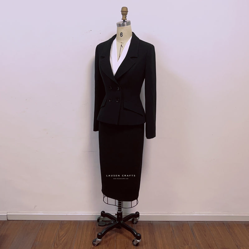 Marilyn Monroe Inspired 1950s Black Suit Dress in Niagara