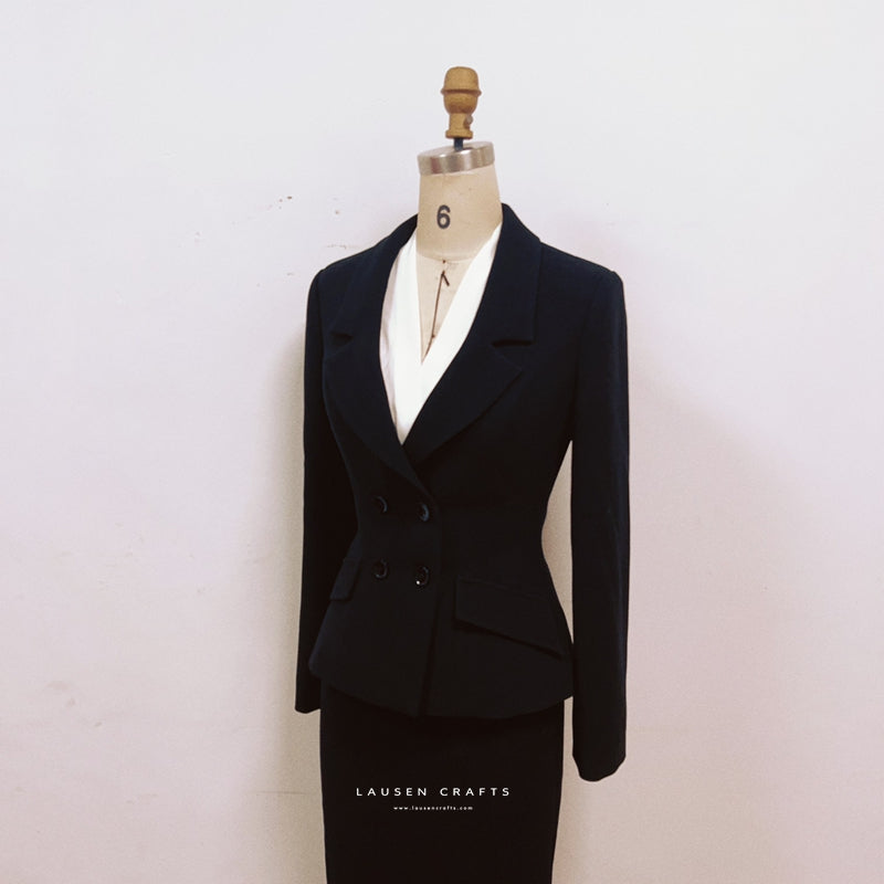 Marilyn Monroe Inspired 1950s Black Suit Dress in Niagara