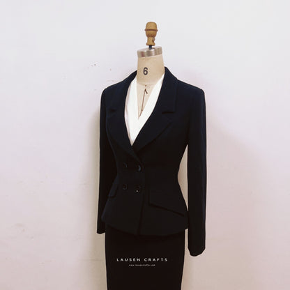 Marilyn Monroe Inspired 1950s Black Suit Dress in Niagara