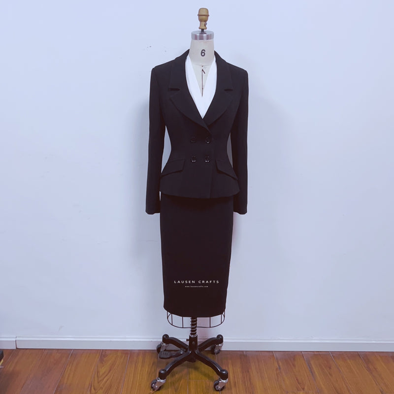 Marilyn Monroe Inspired 1950s Black Suit Dress in Niagara