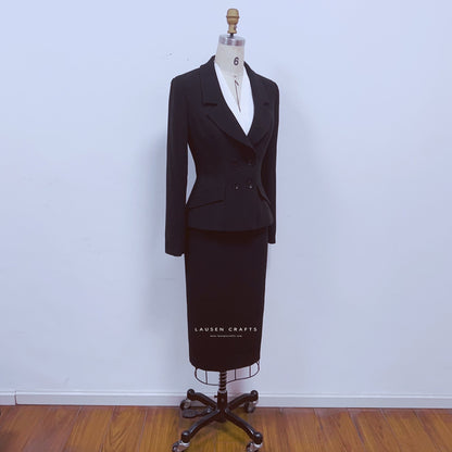 Marilyn Monroe Inspired 1950s Black Suit Dress in Niagara