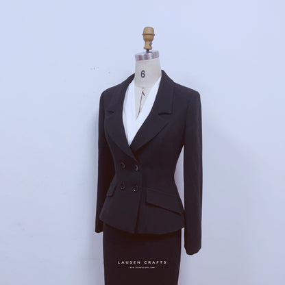 Marilyn Monroe Inspired 1950s Black Suit Dress in Niagara