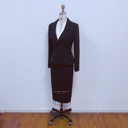 Marilyn Monroe Inspired 1950s Black Suit Dress in Niagara