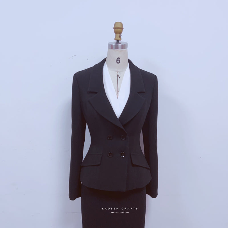 Marilyn Monroe Inspired 1950s Black Suit Dress in Niagara