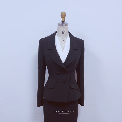 Marilyn Monroe Inspired 1950s Black Suit Dress in Niagara