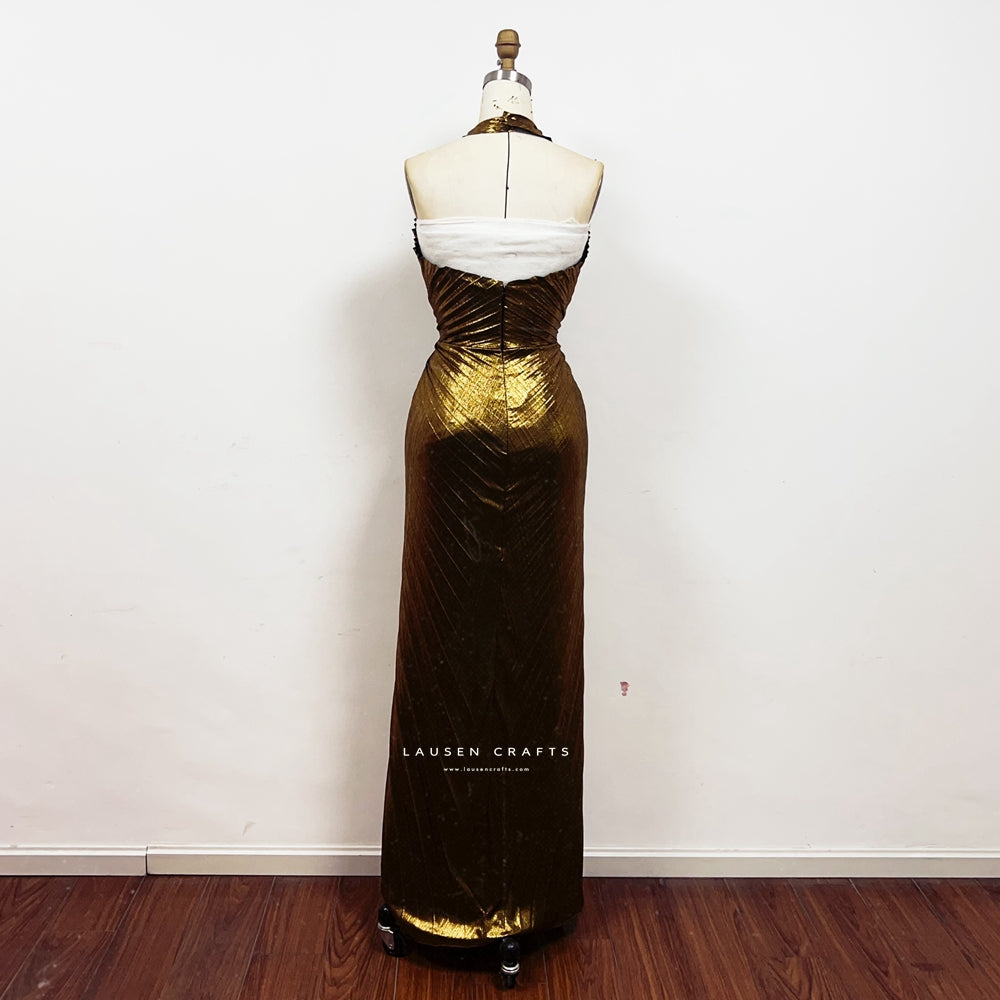 Marilyn monroe gold dress costume best sale