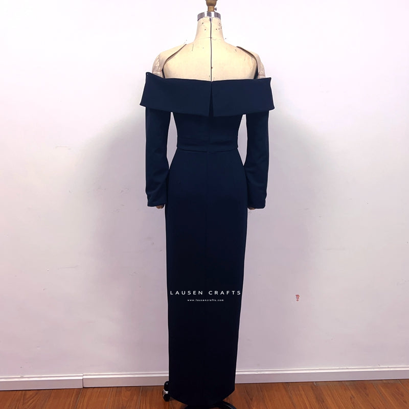 Meghan Markle Inspired White Off-the-shoulder Formal Evening Dress LausenCrafts Meghan Markle Inspired White Off-the-shoulder Formal Evening Dress LausenCrafts