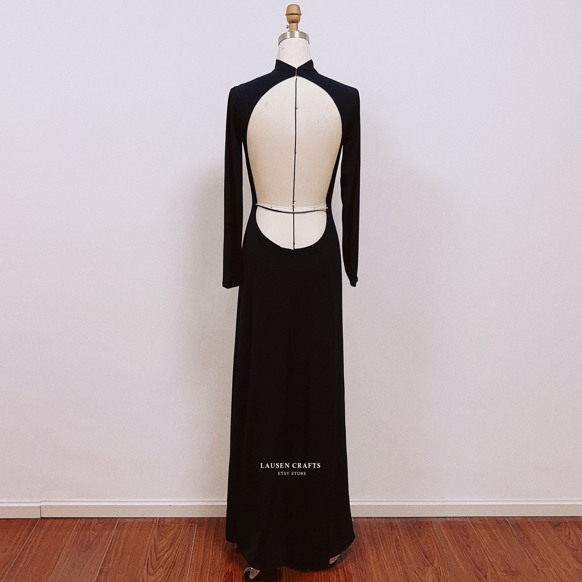 Mireille Darc Backless Dress Tall Blond Man with One Black Shoe – LausenCrafts