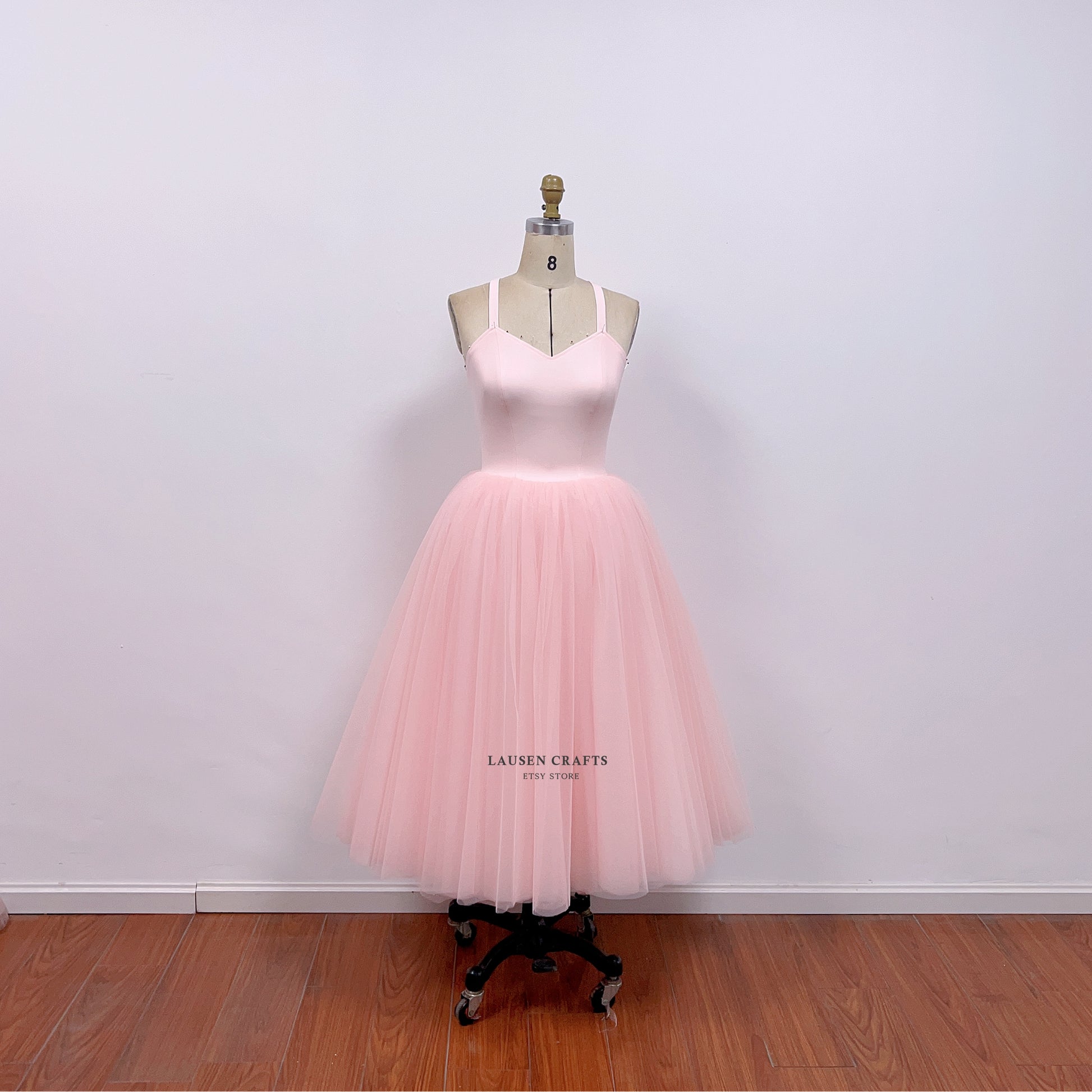 Carrie Bradshaw Inspired Mint Green Tulle Dress in Pink LausenCrafts Carrie Bradshaw Inspired Mint Green Tulle Dress in Pink LausenCrafts